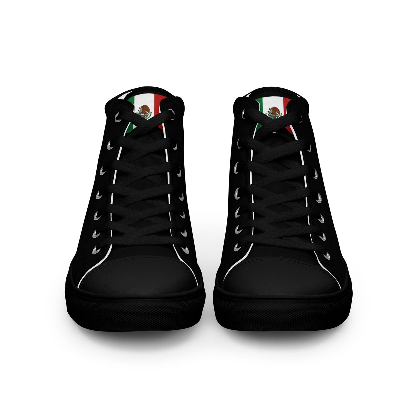 No Mames Wey! Mexican Flag Men’s high top canvas shoes