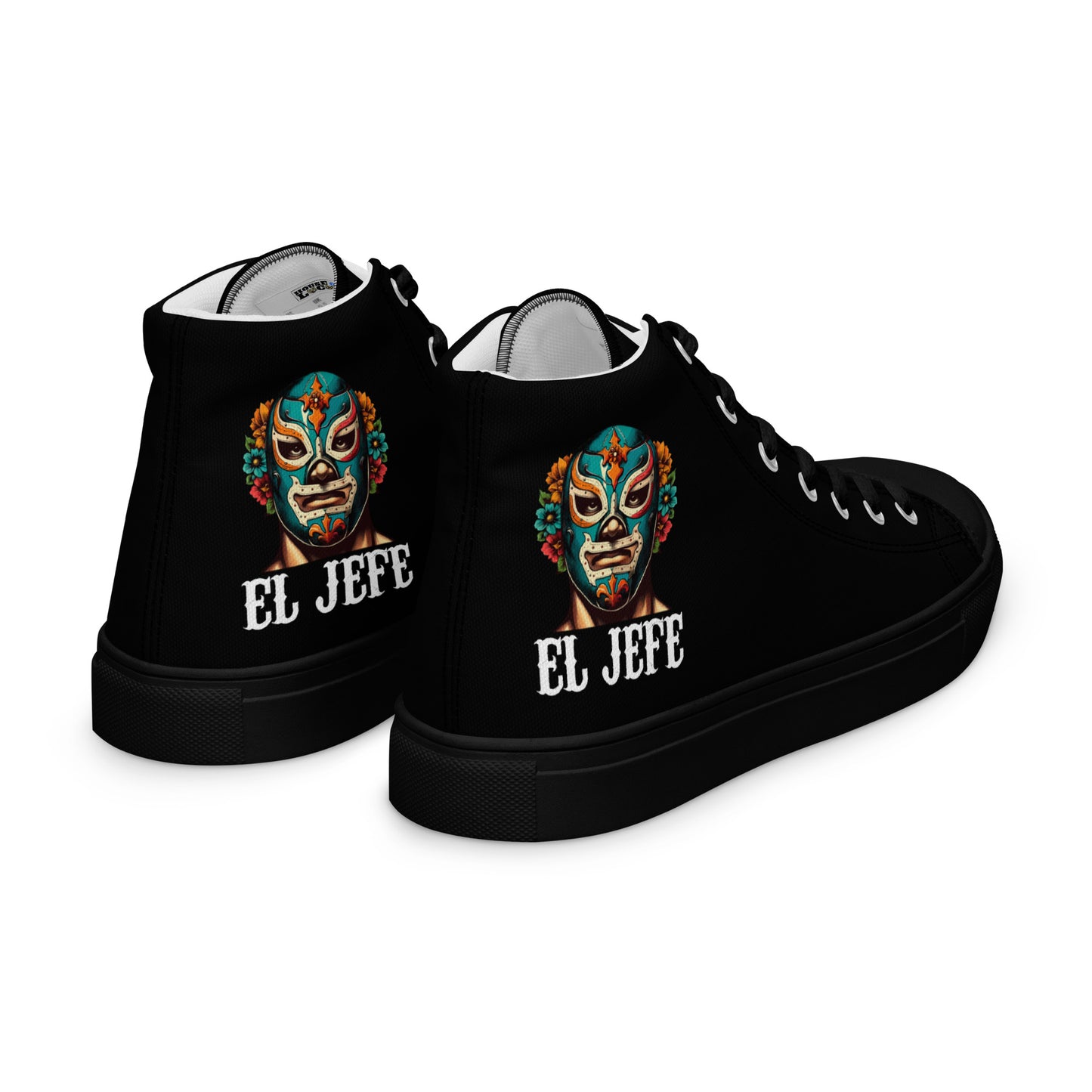 El Jefe Luchador Men’s high top canvas shoes