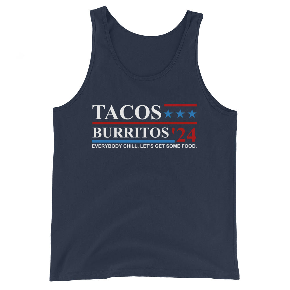 Tacos Burritos 2024 Man's Tank Top