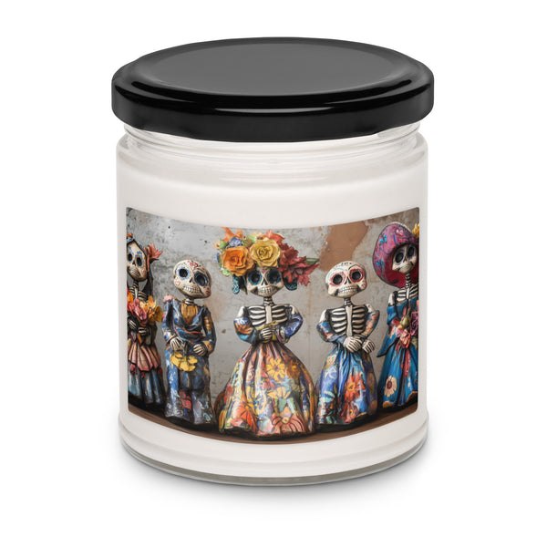 Fiesta de Catrinas Día de los Muertos Scented Soy Candle