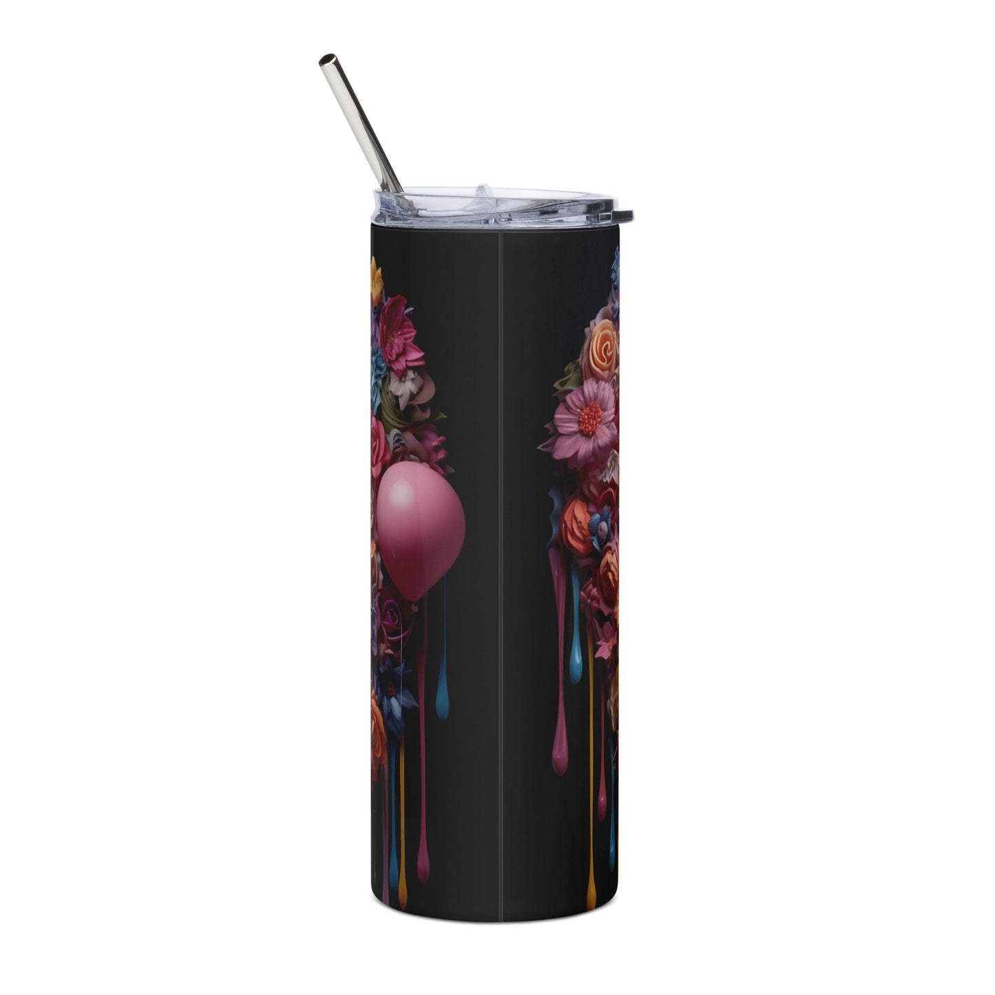 Balloon Mexican Sugar Skull Stainless steel tumbler