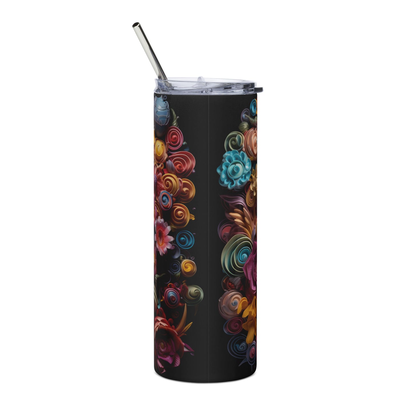 Balloon Mexican Sugar Skull Stainless steel tumbler