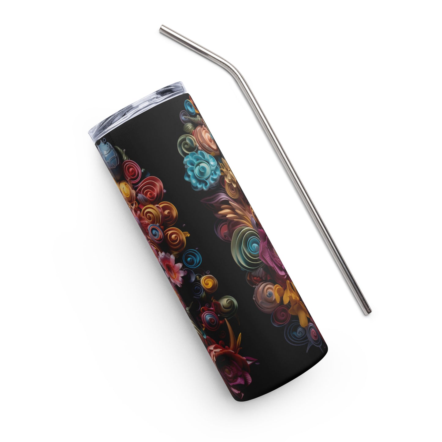 Balloon Mexican Sugar Skull Stainless steel tumbler