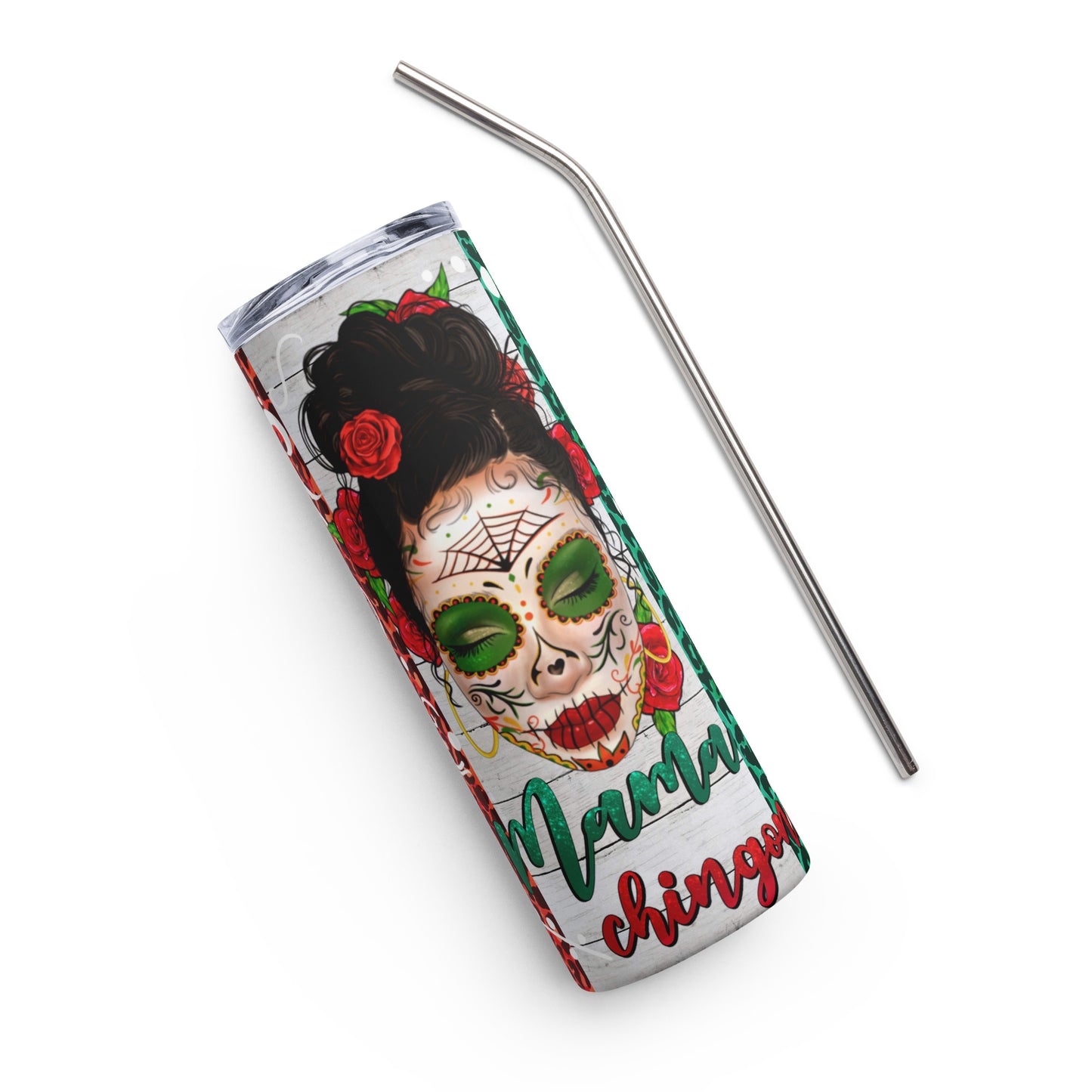 Mama Chingona Mexicana Stainless steel tumbler