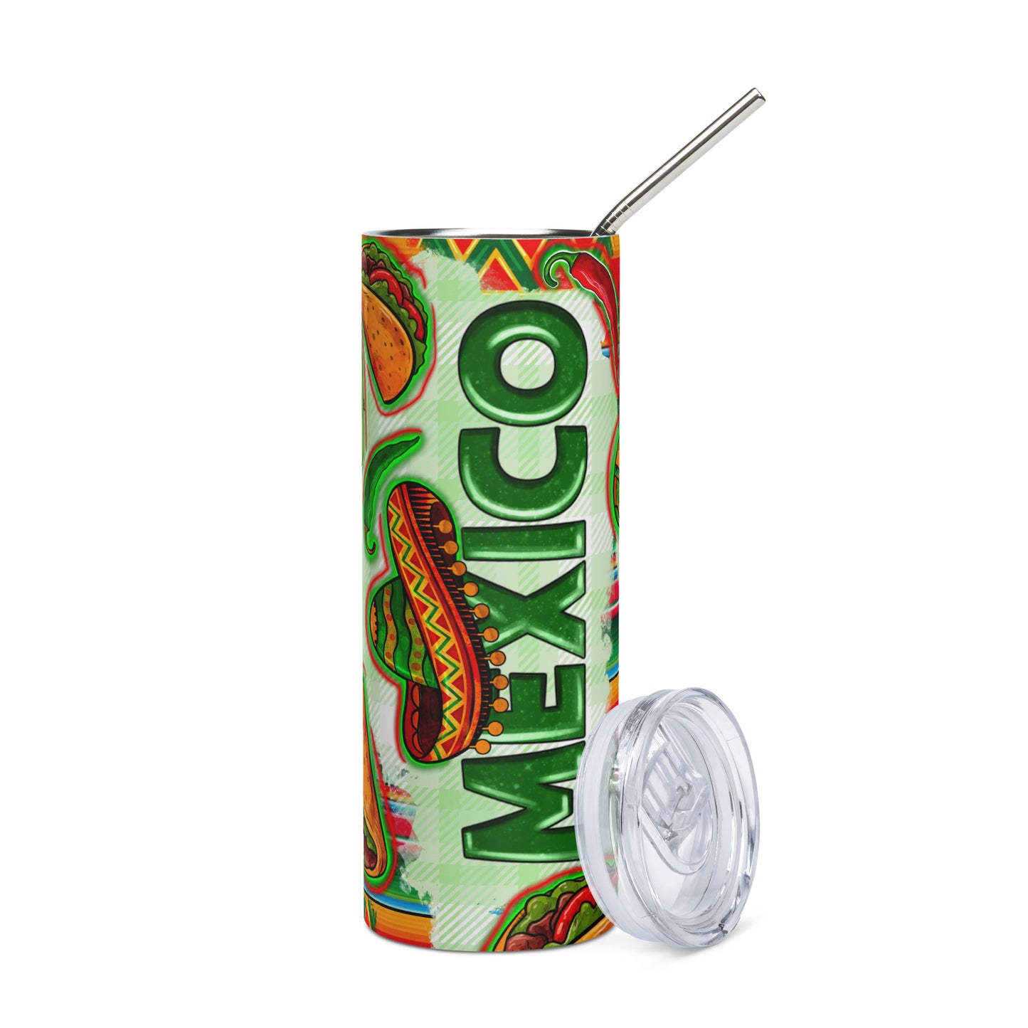 Mexico Vibes Stainless steel tumbler