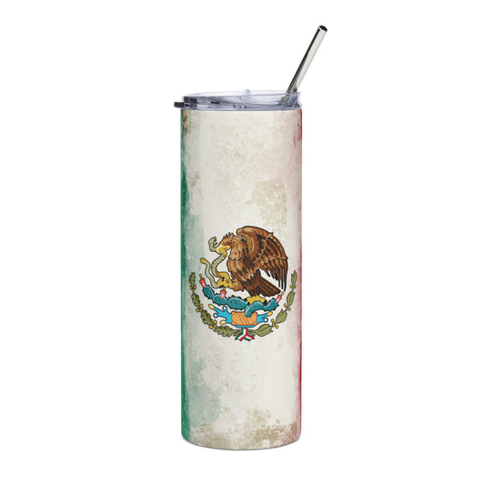 Mexico Flag Stainless steel tumbler