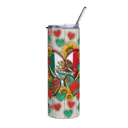 Mexico in My Heart Stainless steel tumbler