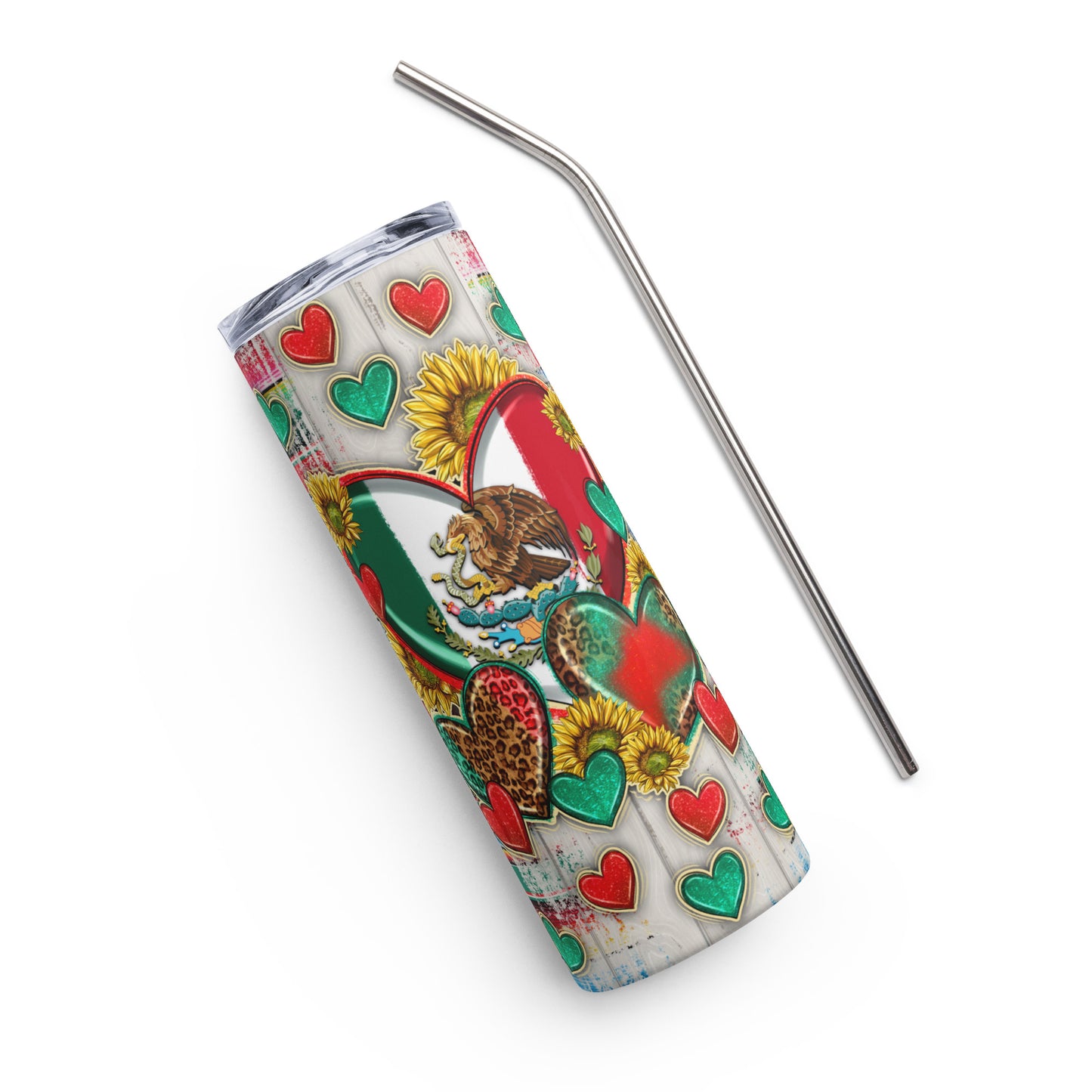 Mexico in My Heart Stainless steel tumbler