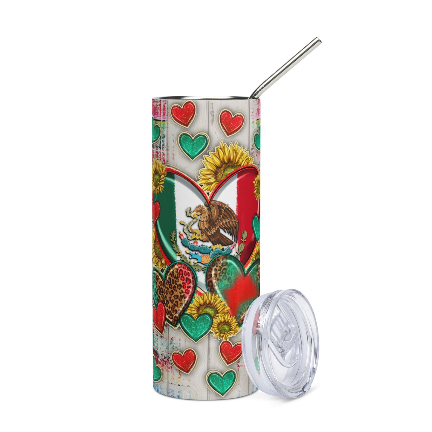 Mexico in My Heart Stainless steel tumbler