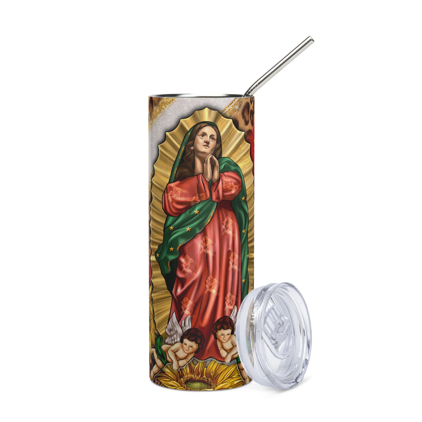 Lady of Guadalupe Stainless steel tumbler