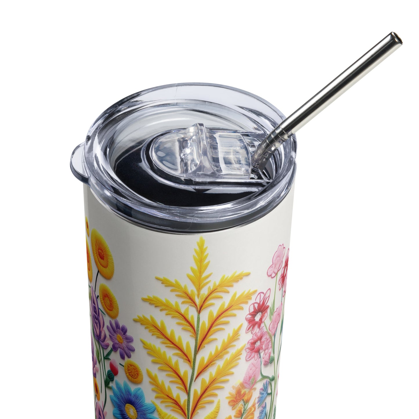 Mexican Floral Pattern Stainless steel tumbler for Latinos