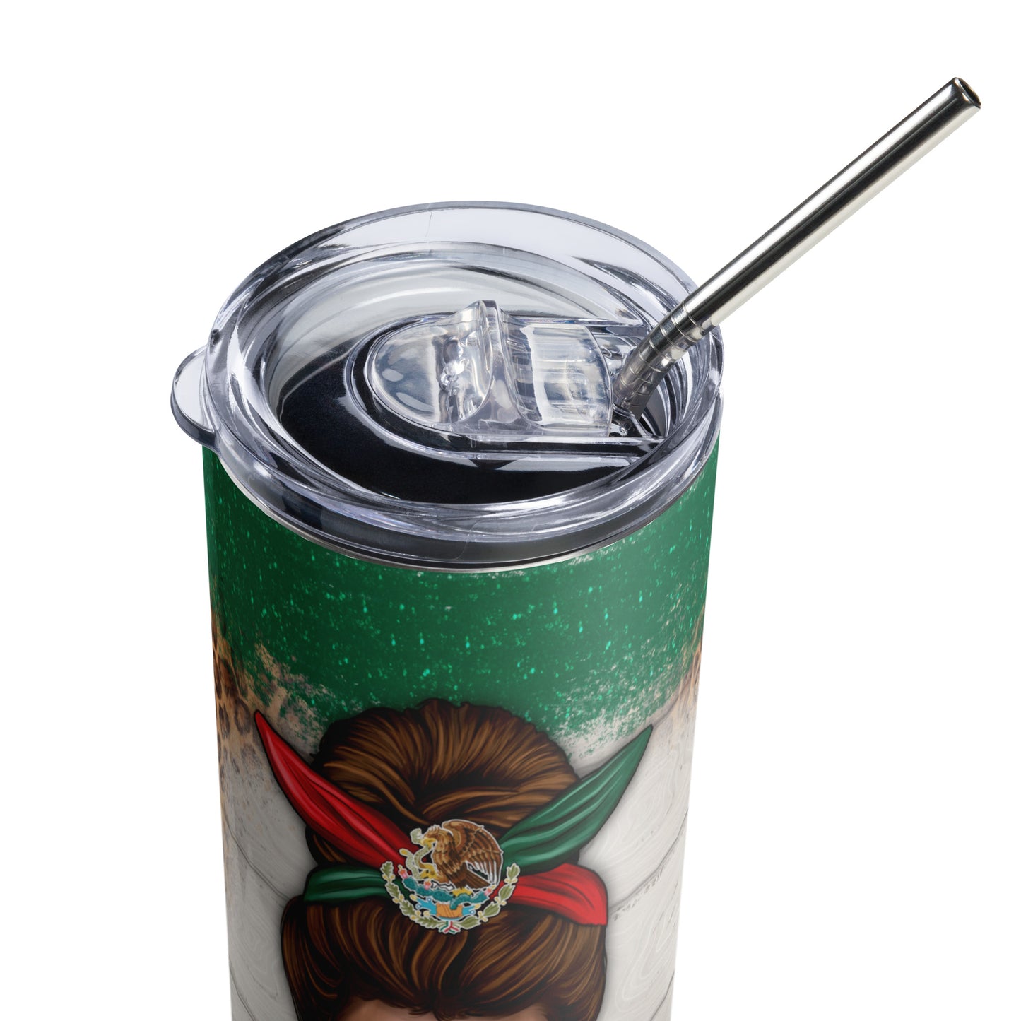 Mamacita Messy Bun Latina Stainless steel tumbler