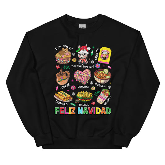 Feliz Navidad Tis the Season Ugly Christmas Sweatshirt