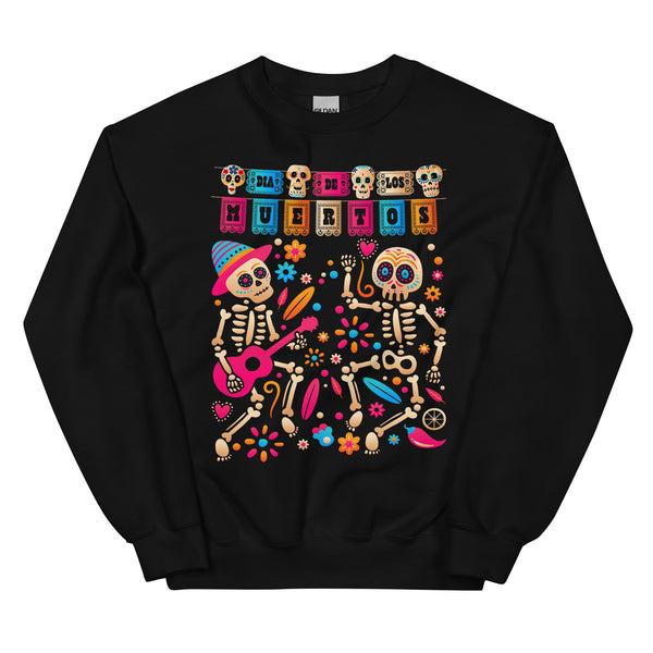 Dia De Los Muertos Dancing Skeletons Sweatshirt