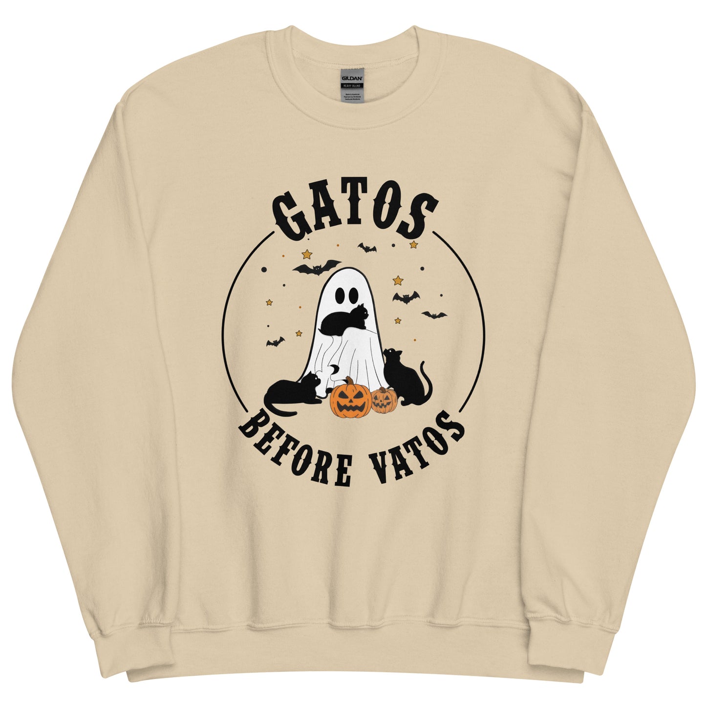 Gatos Before Vatos Halloween Unisex Sweatshirt