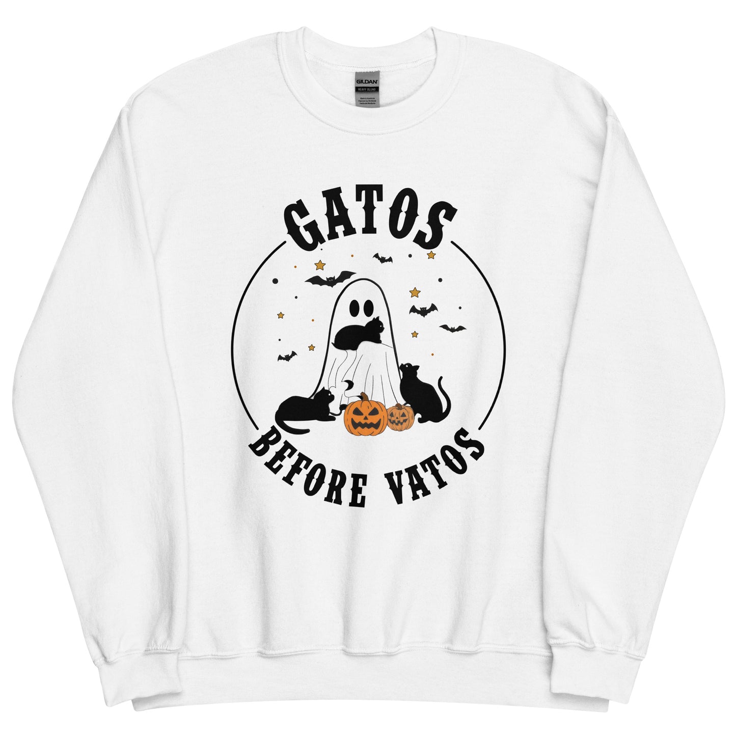 Gatos Before Vatos Halloween Unisex Sweatshirt