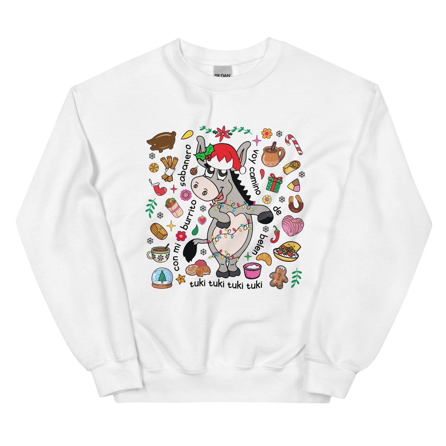 Burrito Tuki Tuki Ugly Christmas Sweatshirt