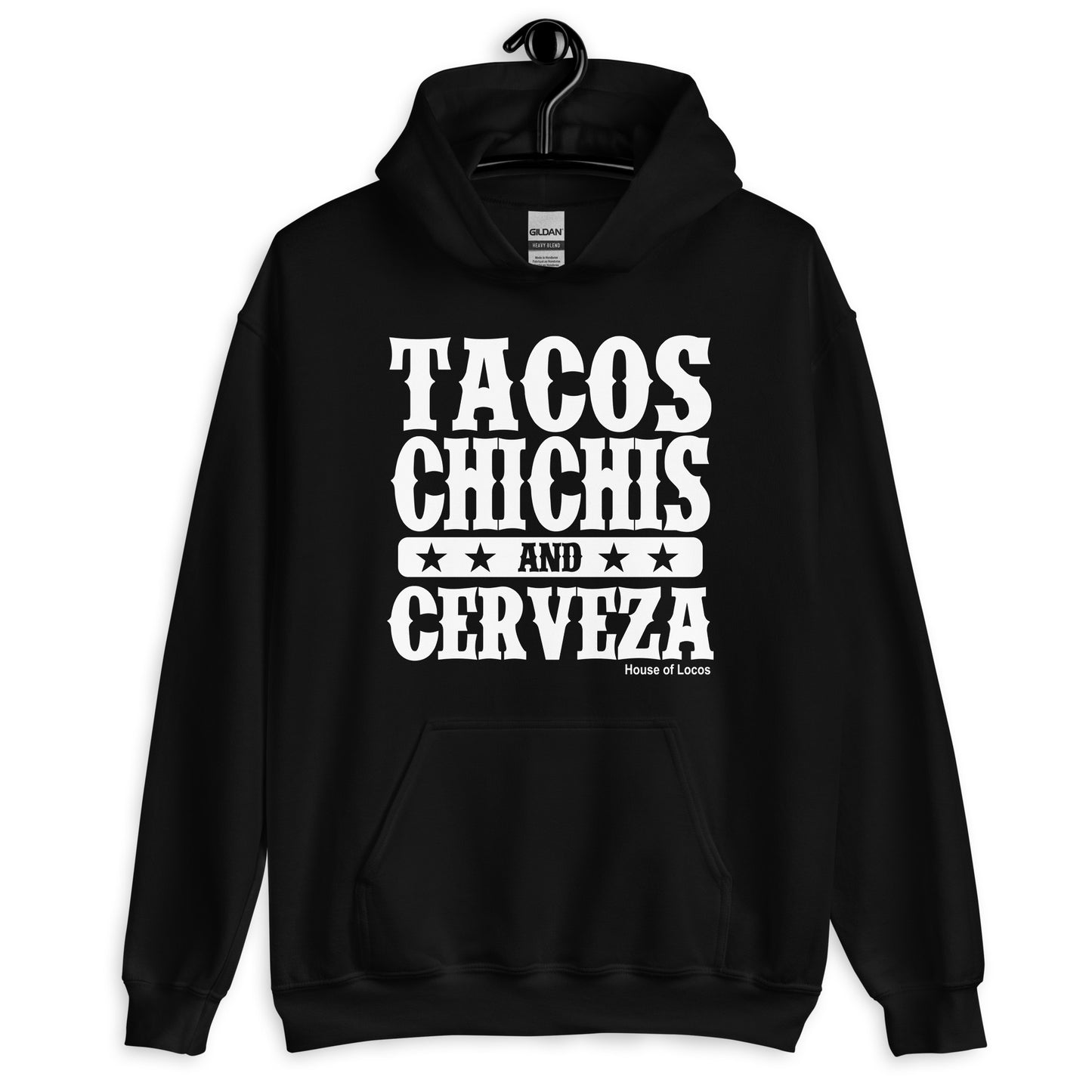 Tacos Chichis and Cerveza Unisex Hoodie