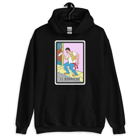 El Borracho Mexican Loteria Unisex Hoodie