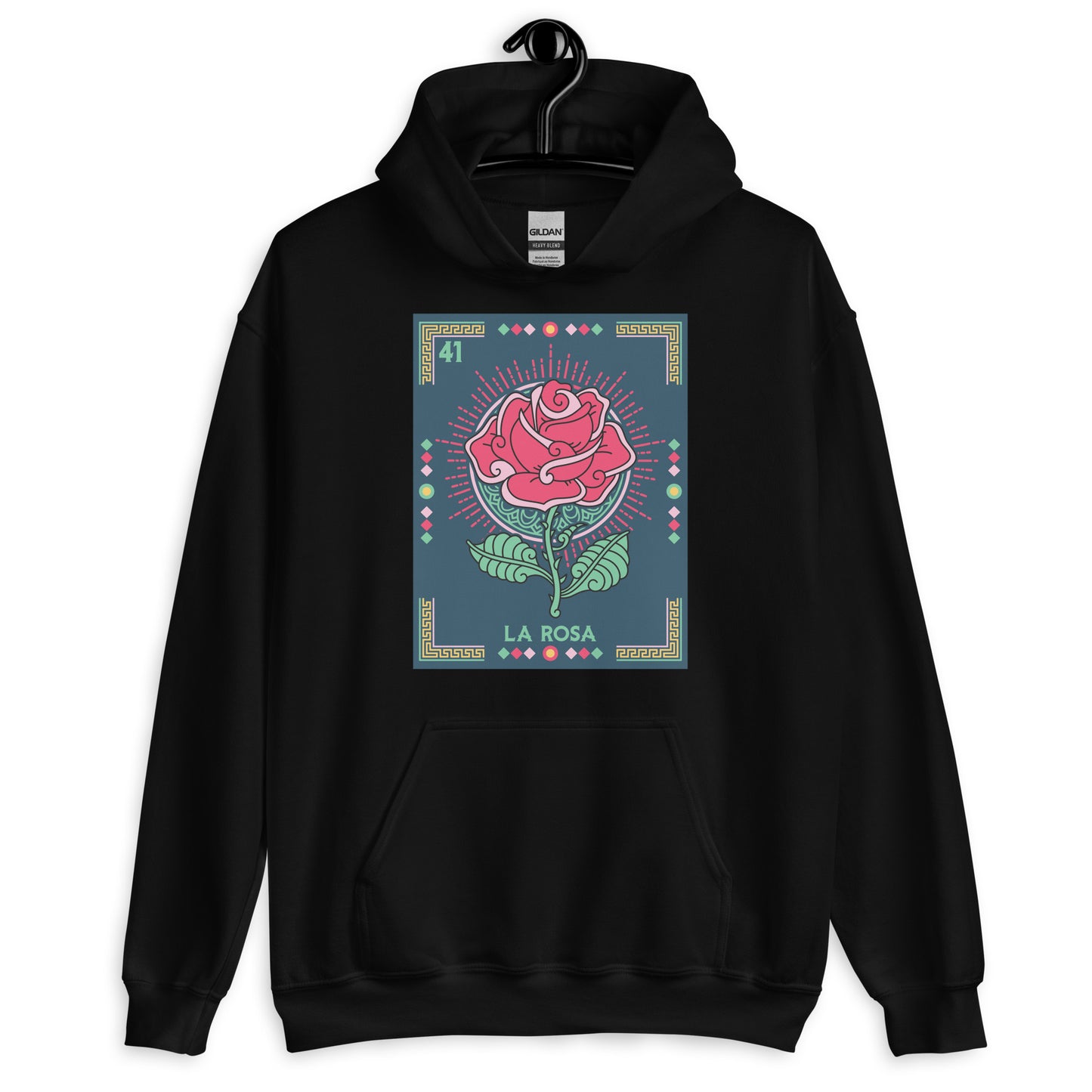 La Rosa Mexican Loteria Unisex Hoodie