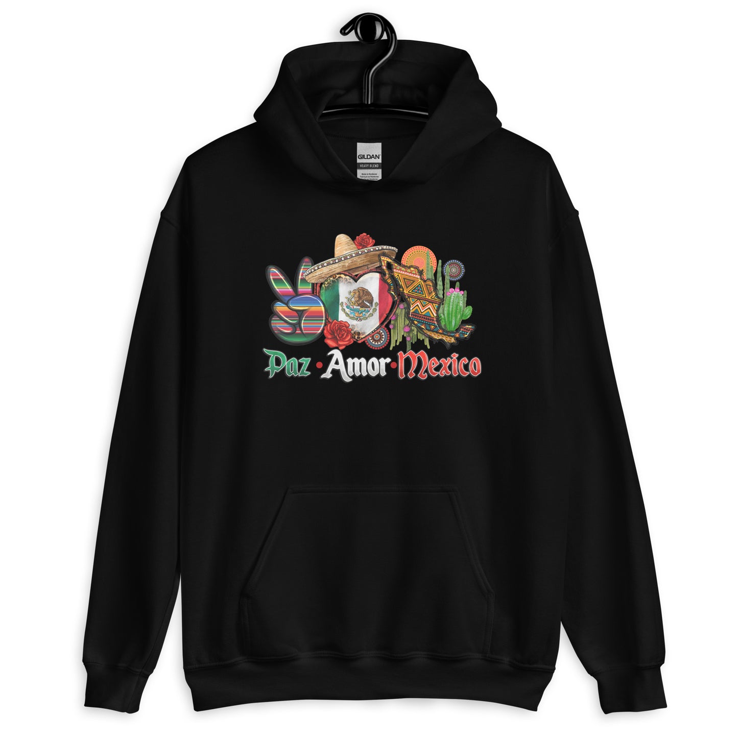 Paz Amor Mexico Latino Hoodie