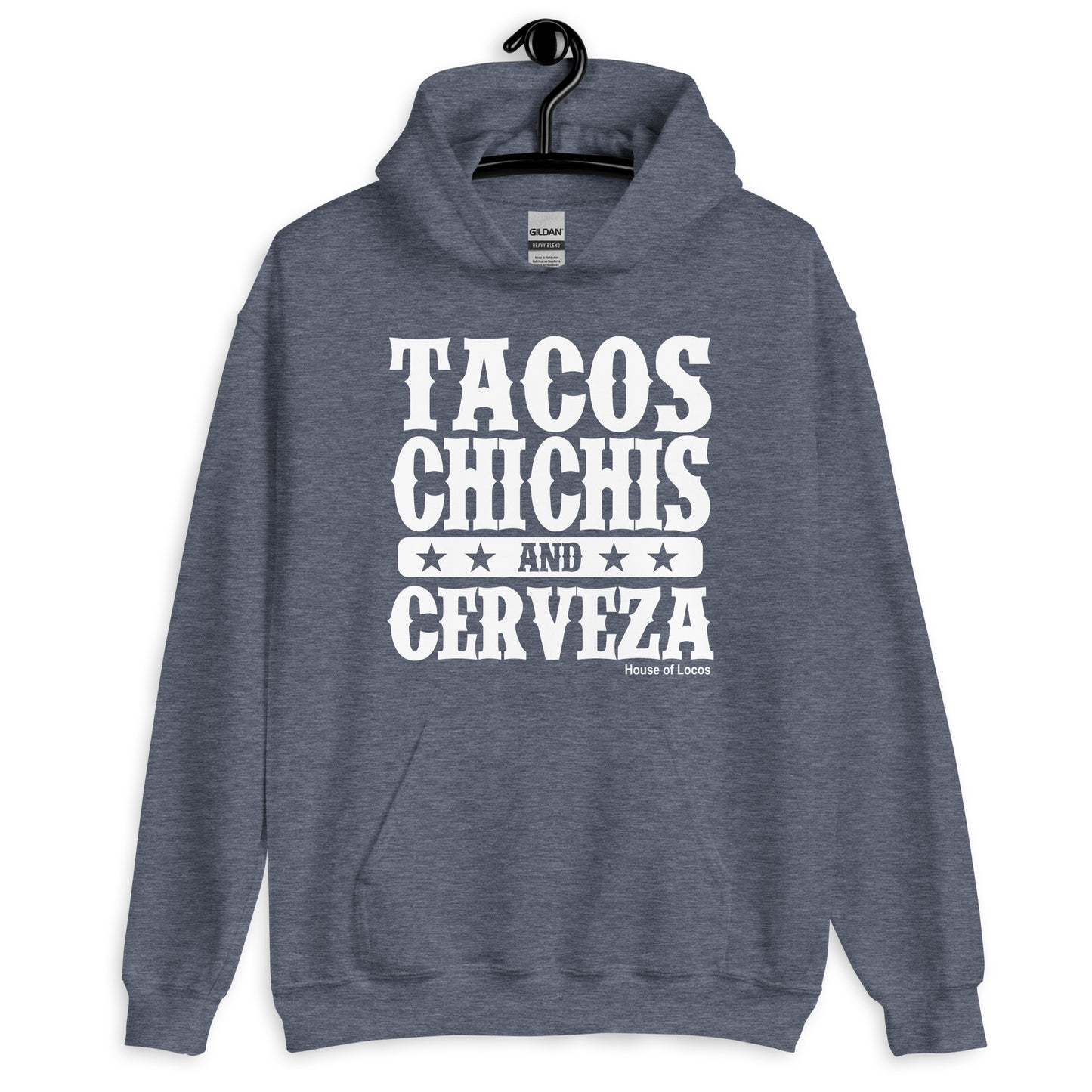 Tacos Chichis and Cerveza Unisex Hoodie