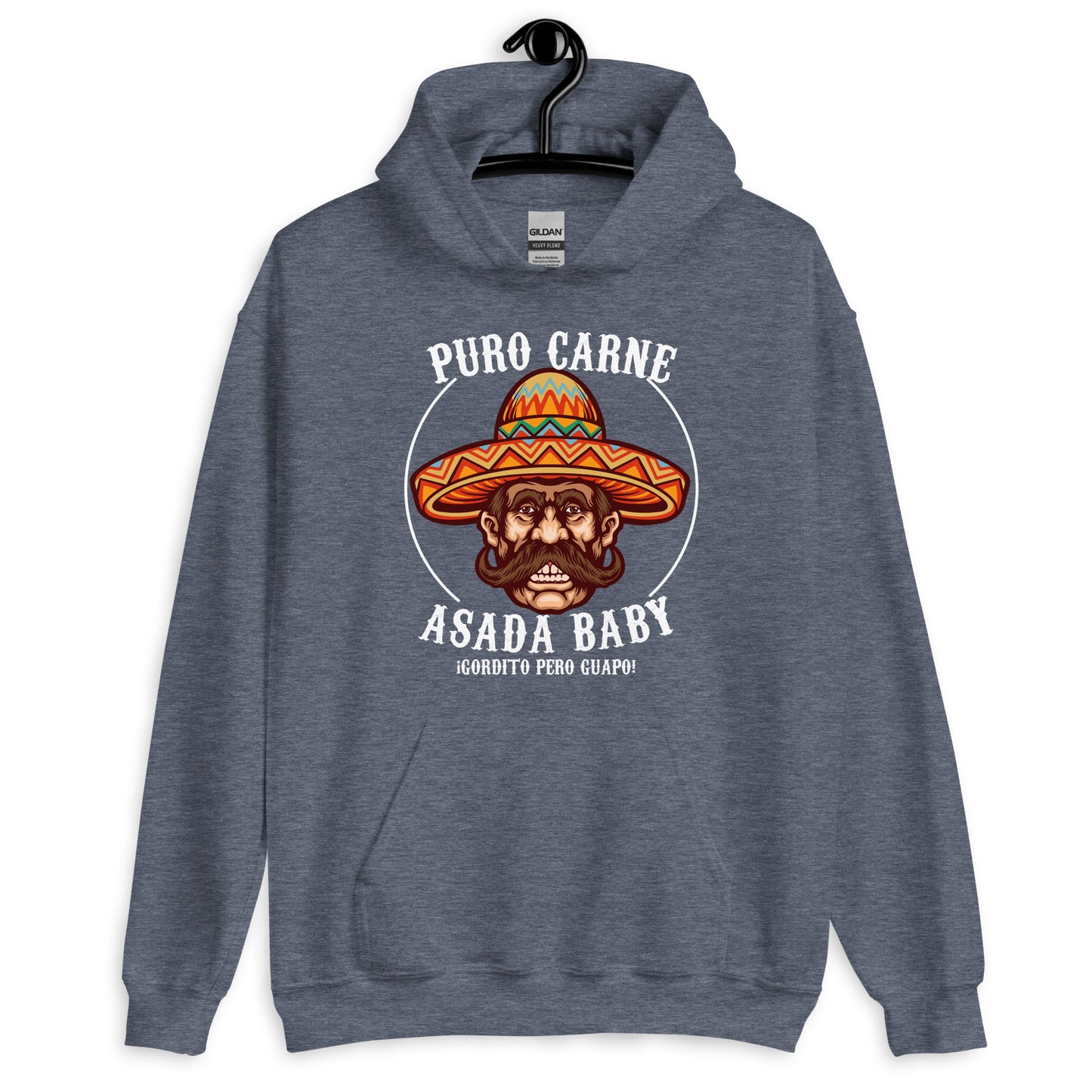 Puro Carne ASADA Baby Gordito Pero Guapo Unisex Hoodie