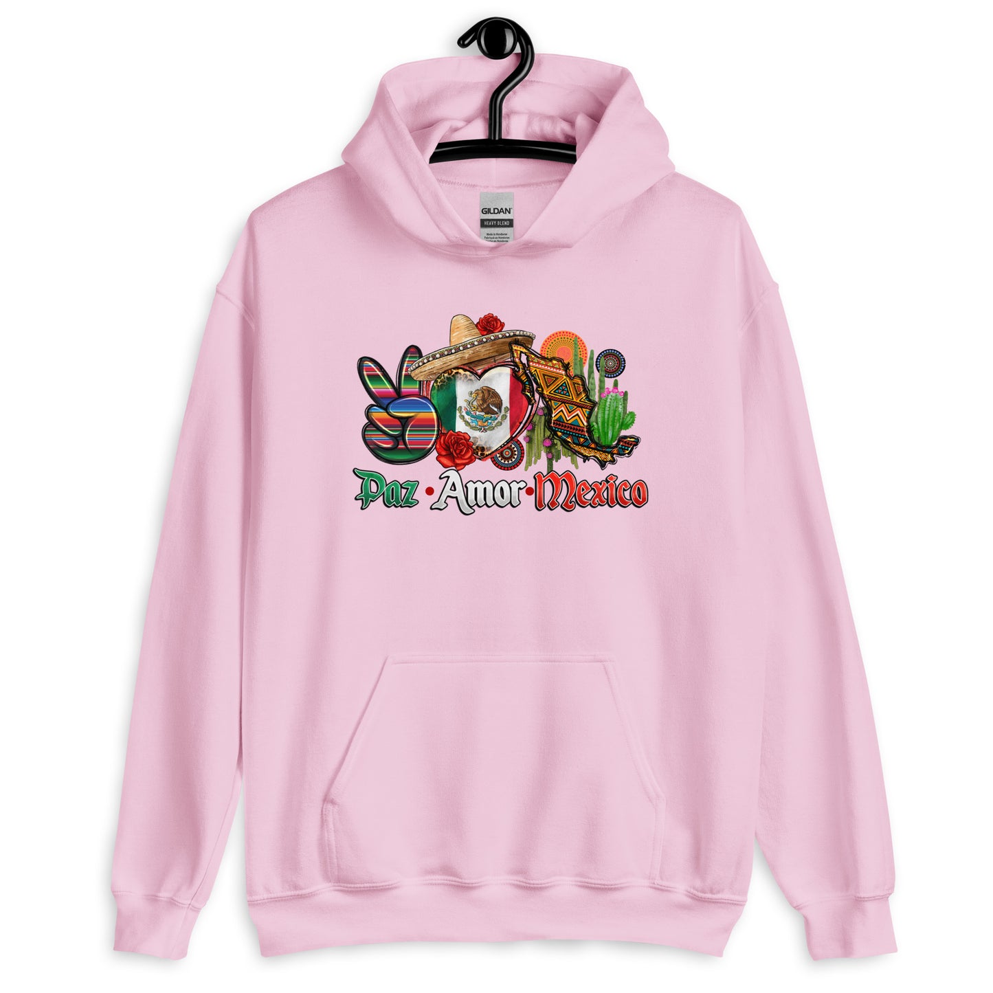 Paz Amor Mexico Latino Hoodie