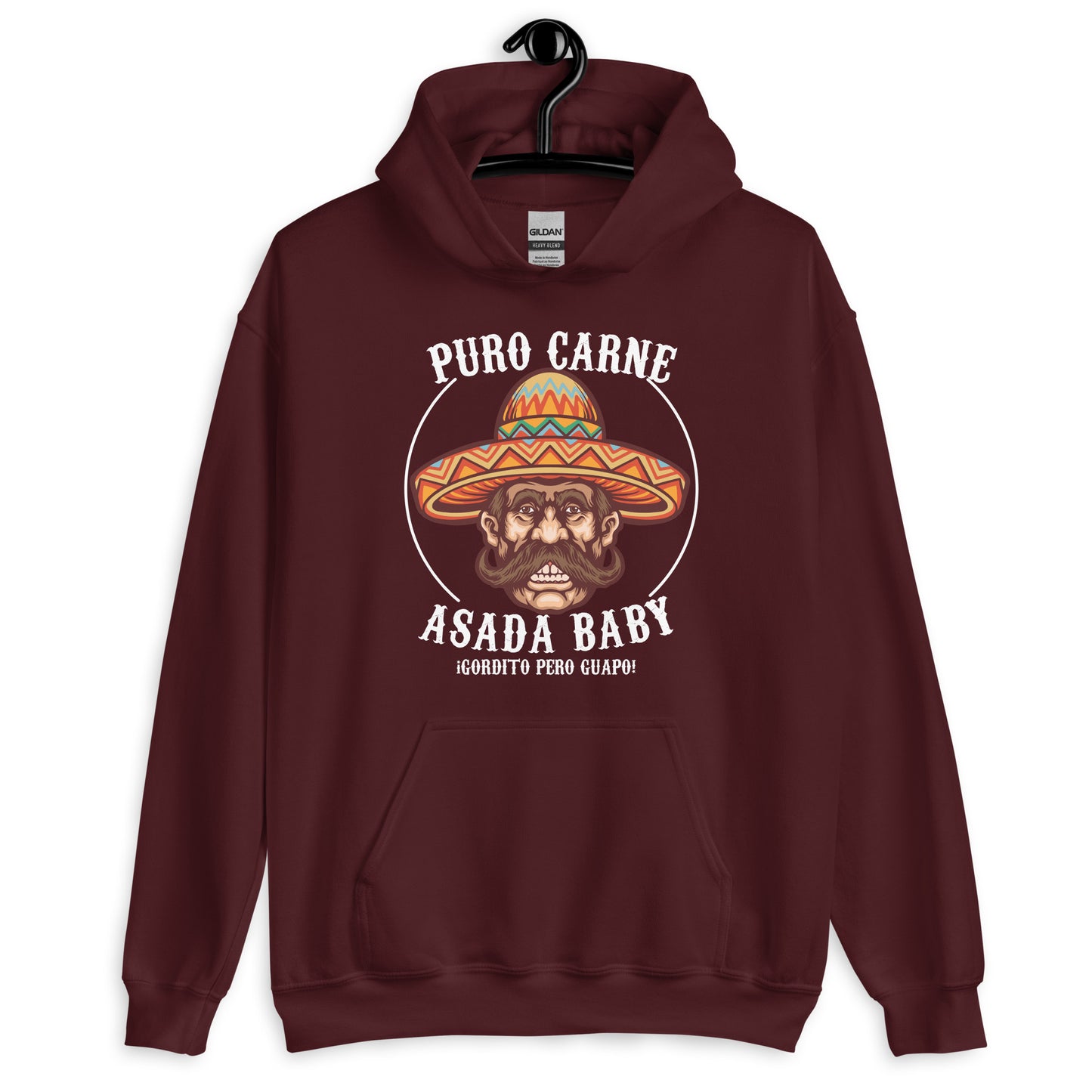 Puro Carne ASADA Baby Gordito Pero Guapo Unisex Hoodie