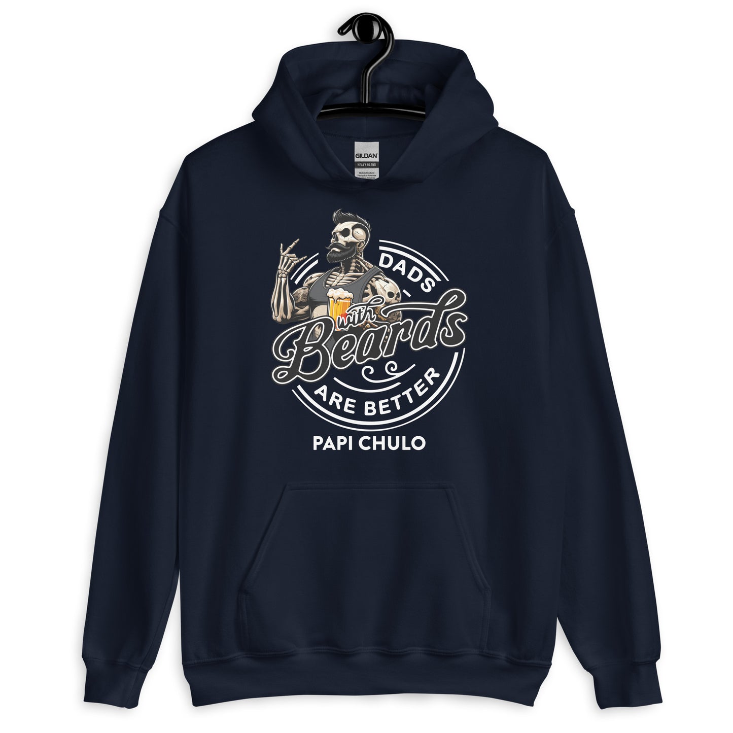 Papi Chulo Dads With Beards Are Better Unisex Hoodie