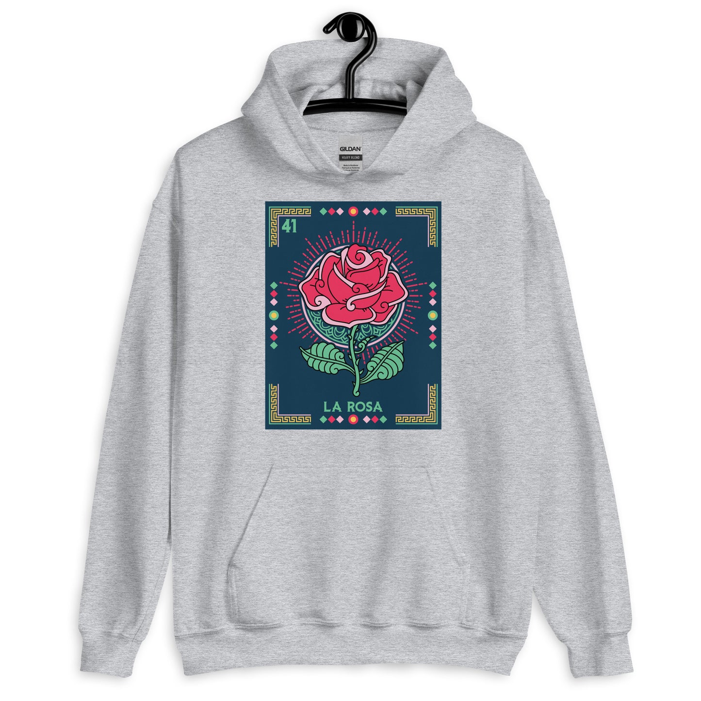 La Rosa Mexican Loteria Unisex Hoodie