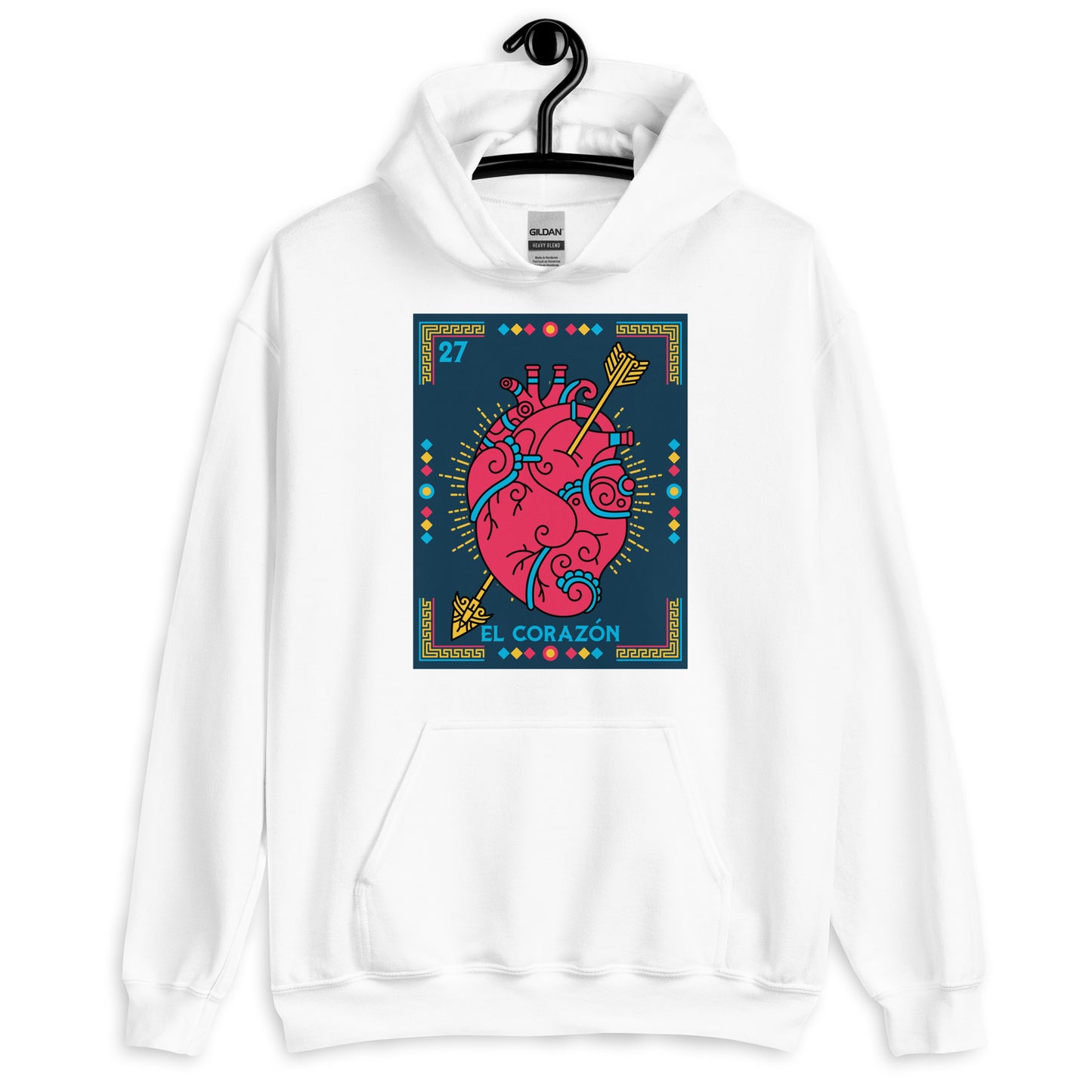 El Corazon Mexican Loteria Unisex Hoodie