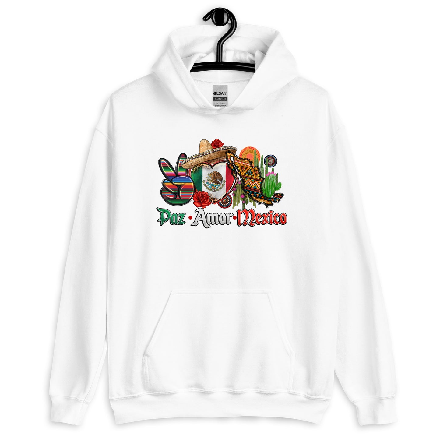 Paz Amor Mexico Latino Hoodie