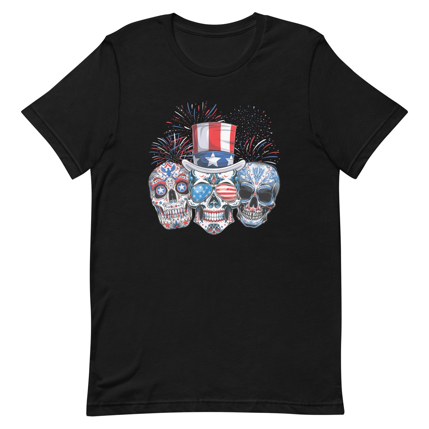 Mexican American Sugar Skull Amigos Premium T-Shirt