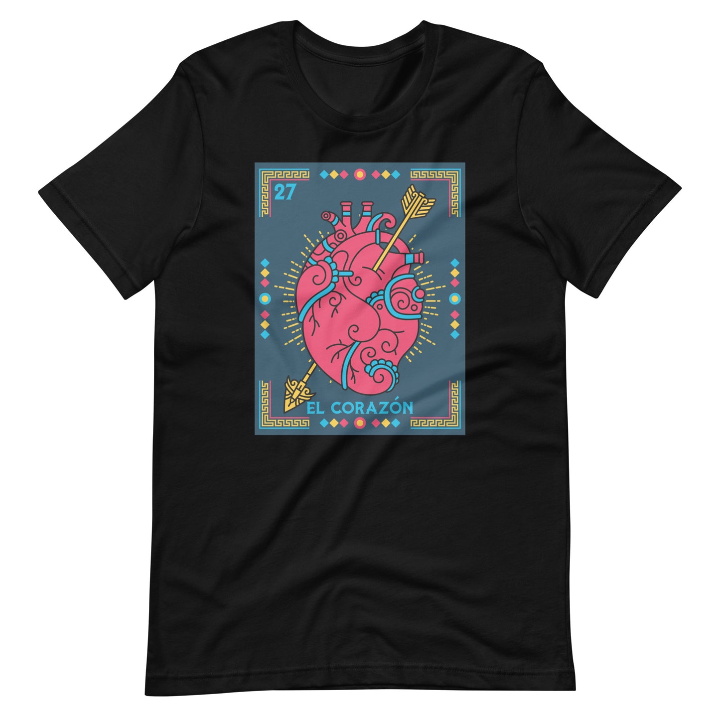 El Corazon Mexican Loteria Unisex t-shirt