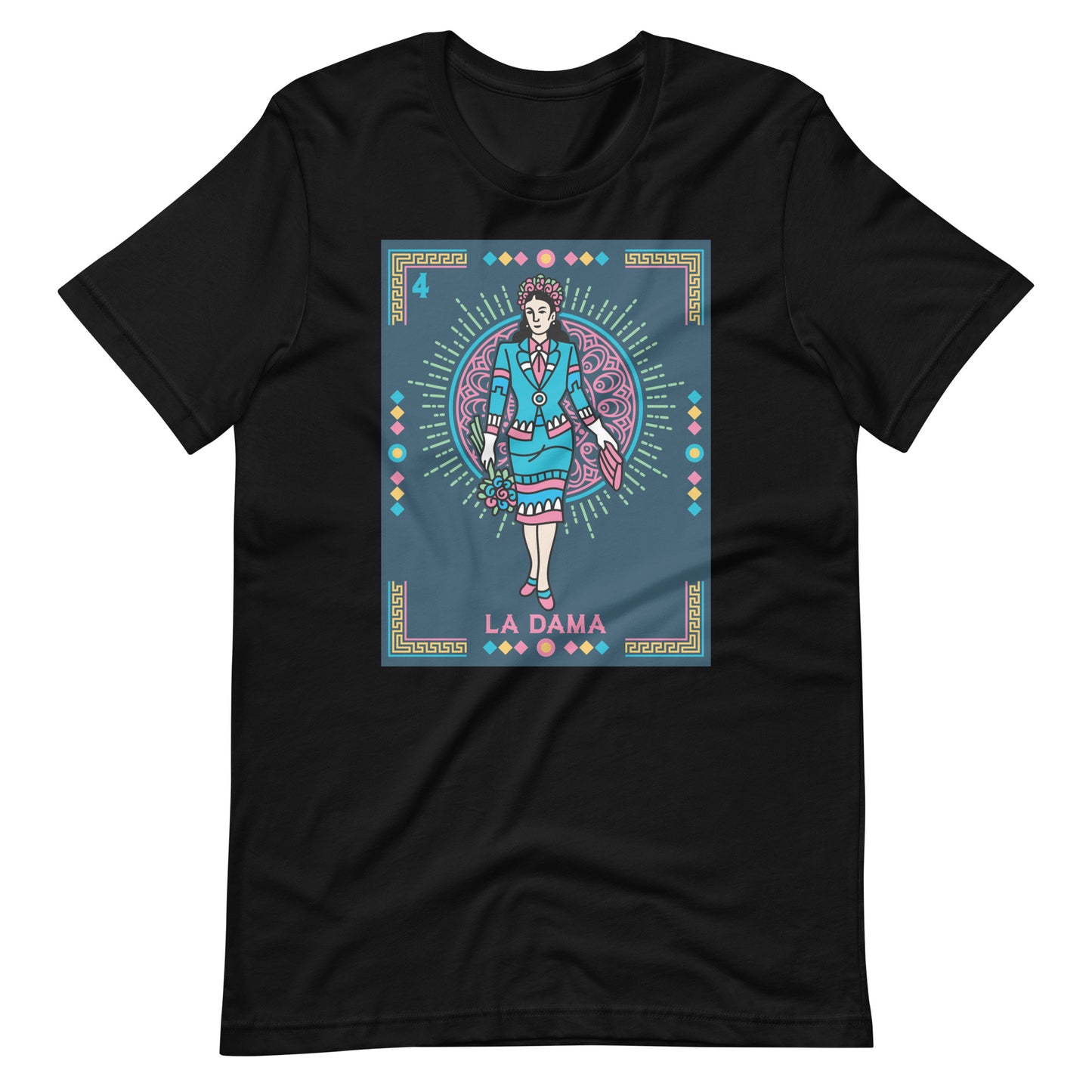 La Dama Mexican Loteria Unisex t-shirt