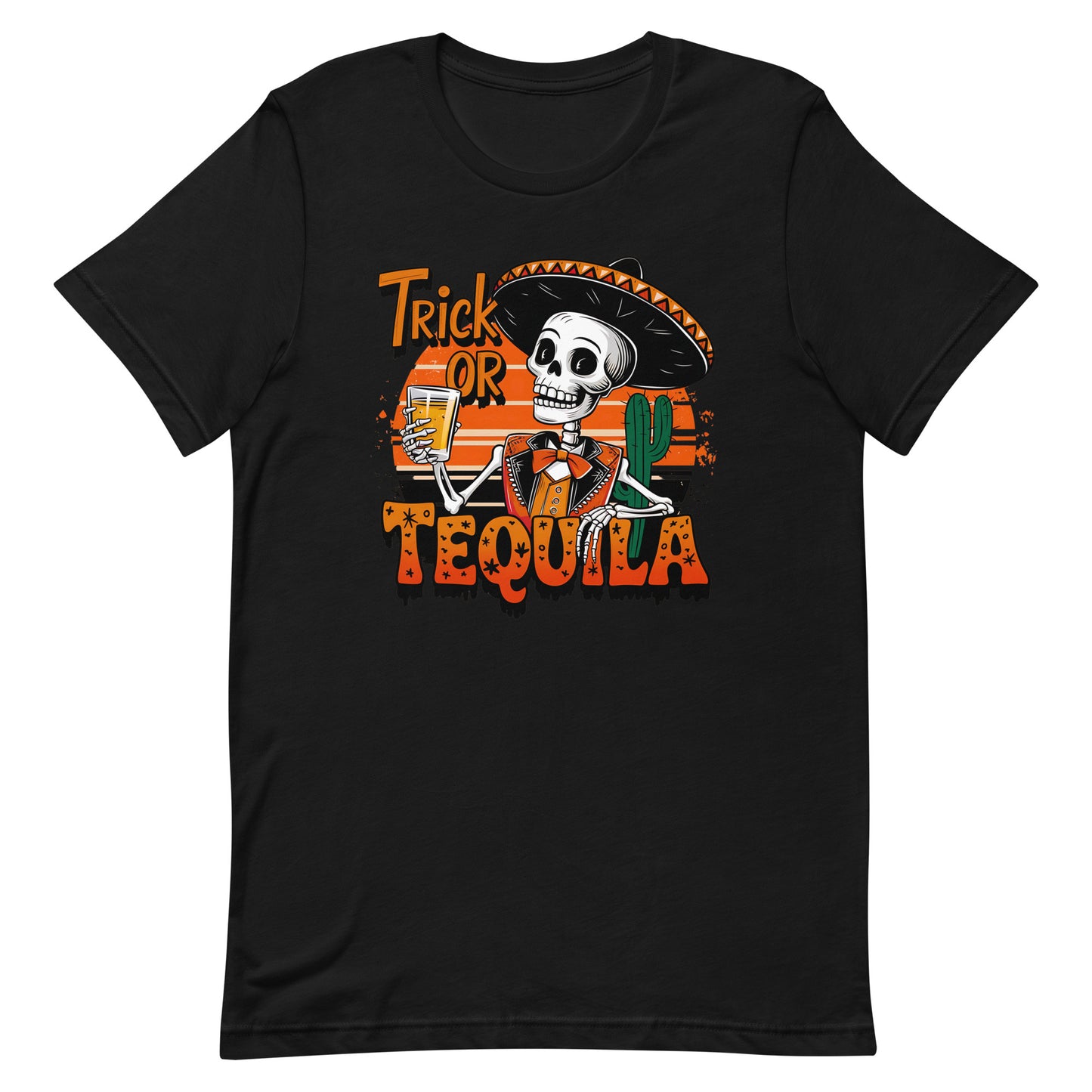 Trick or Tequila Halloween T-Shirt for Latinos