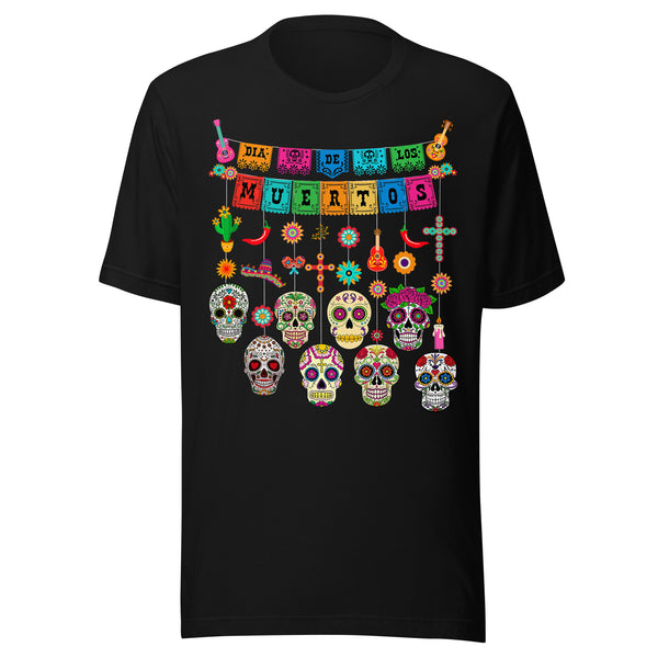Dia De Los Muertos Funny Day of the Dead Hanging Skulls T-Shirt