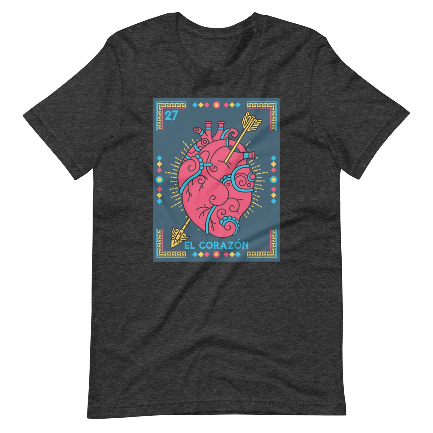 El Corazon Mexican Loteria Unisex t-shirt