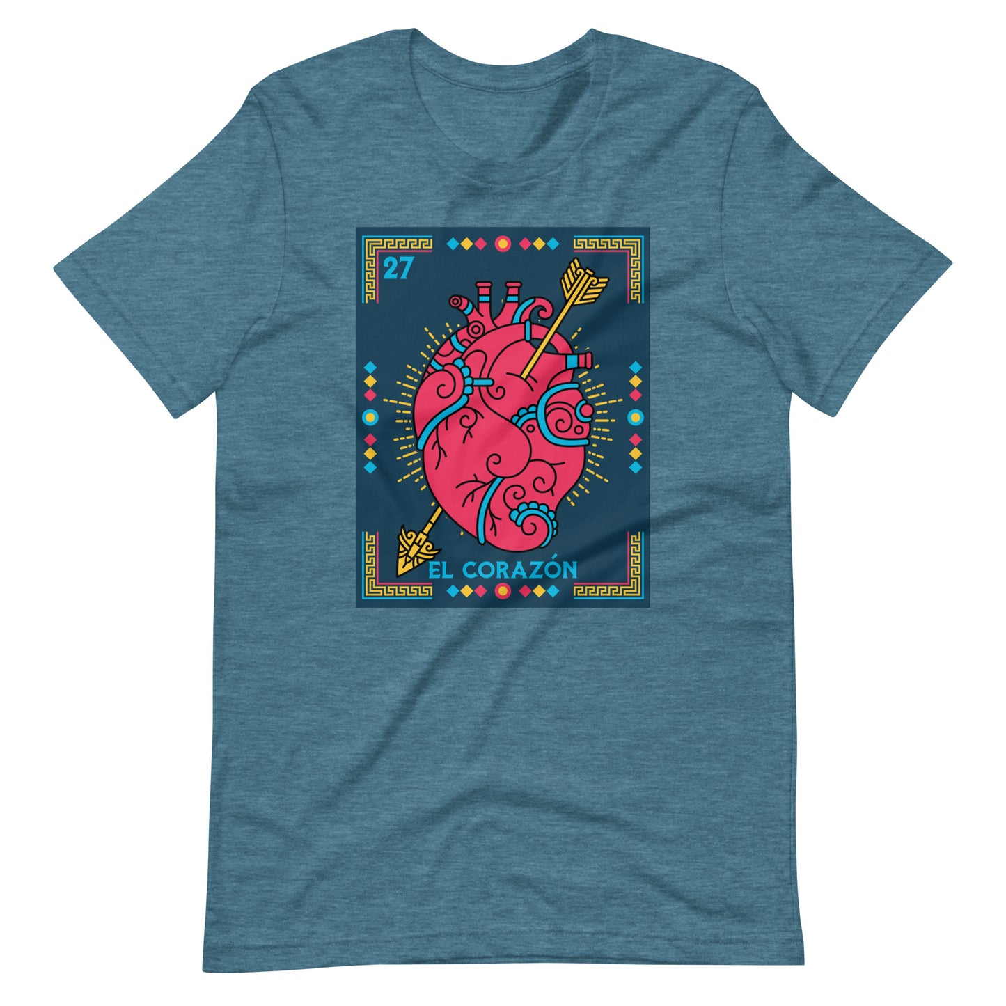 El Corazon Mexican Loteria Unisex t-shirt