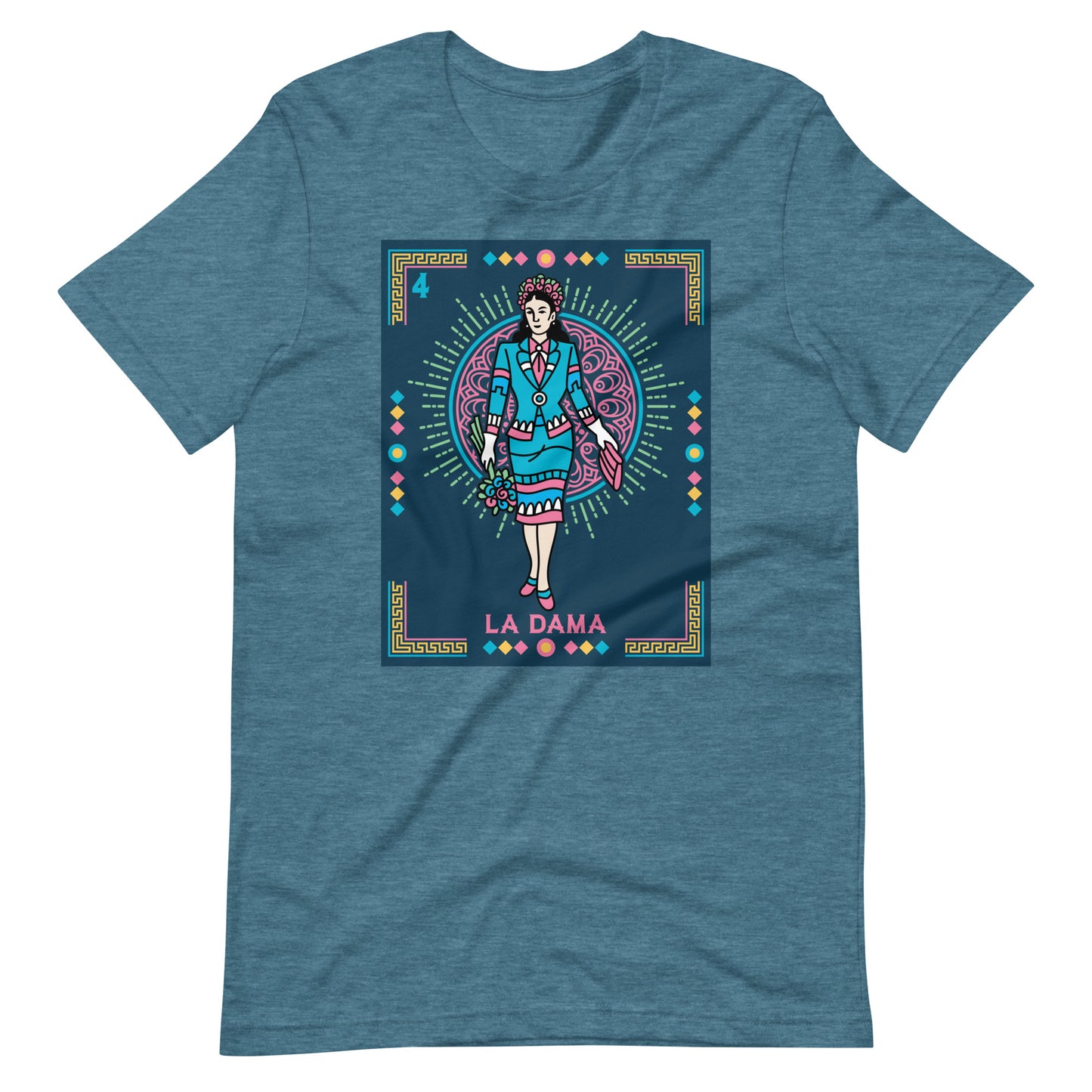 La Dama Mexican Loteria Unisex t-shirt