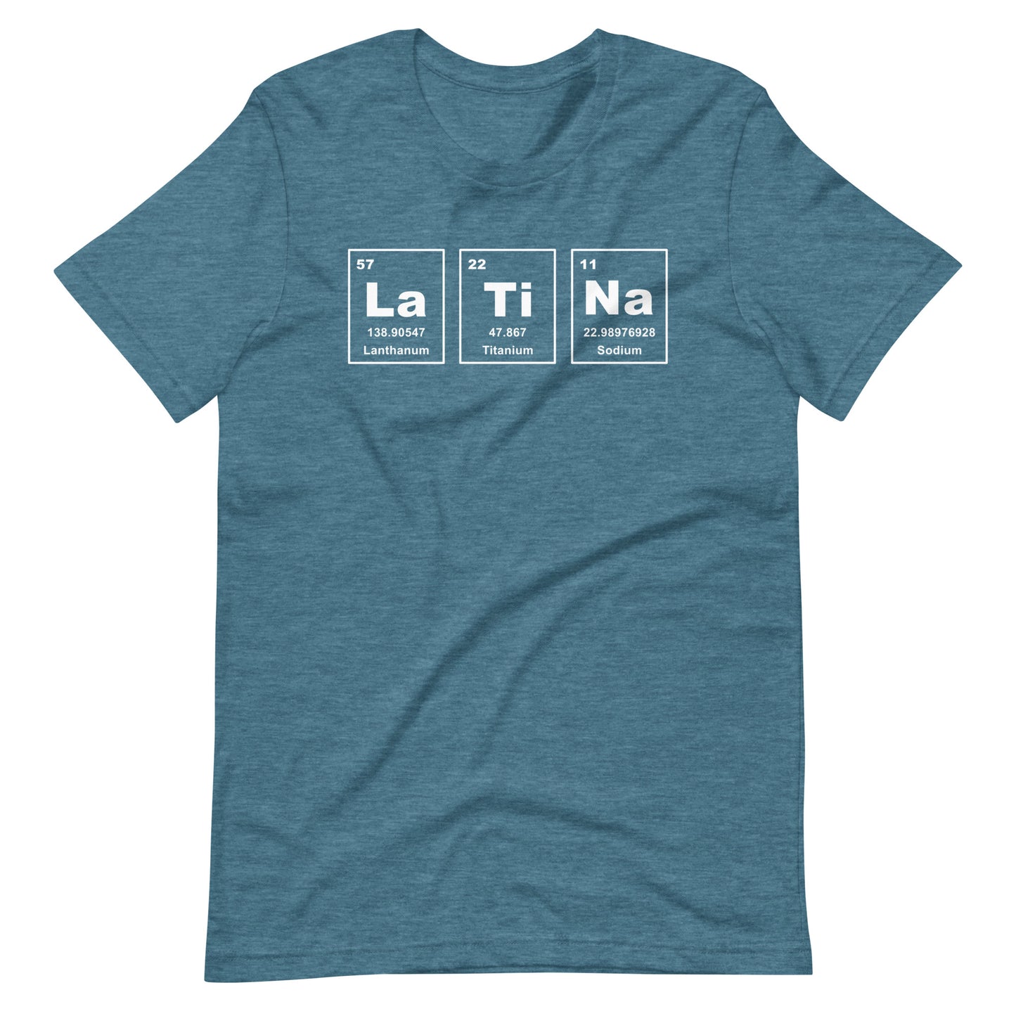 Latina Periodic Table Unisex t-shirt