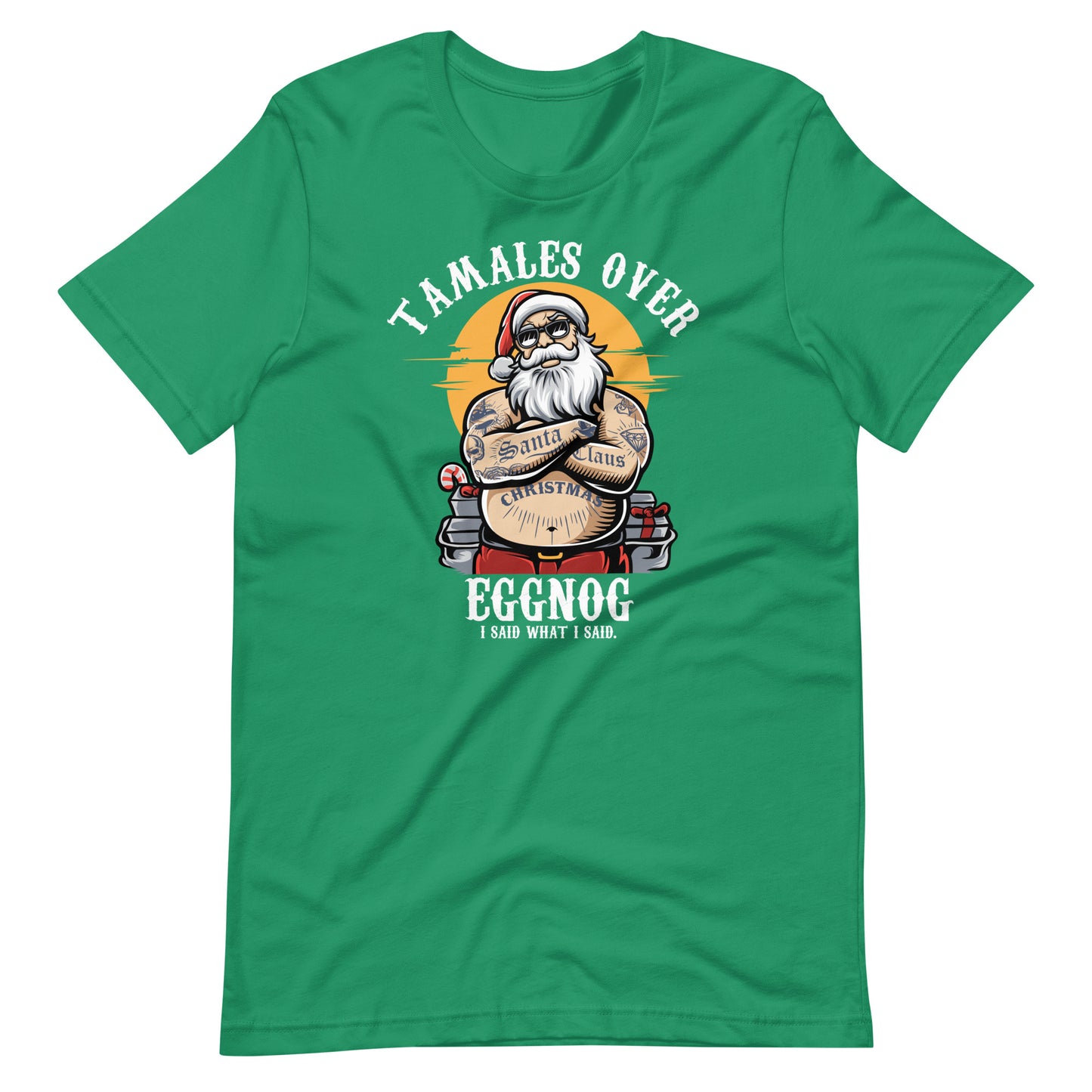 Tamales Over Eggnog Ugly Christmas T-Shirt