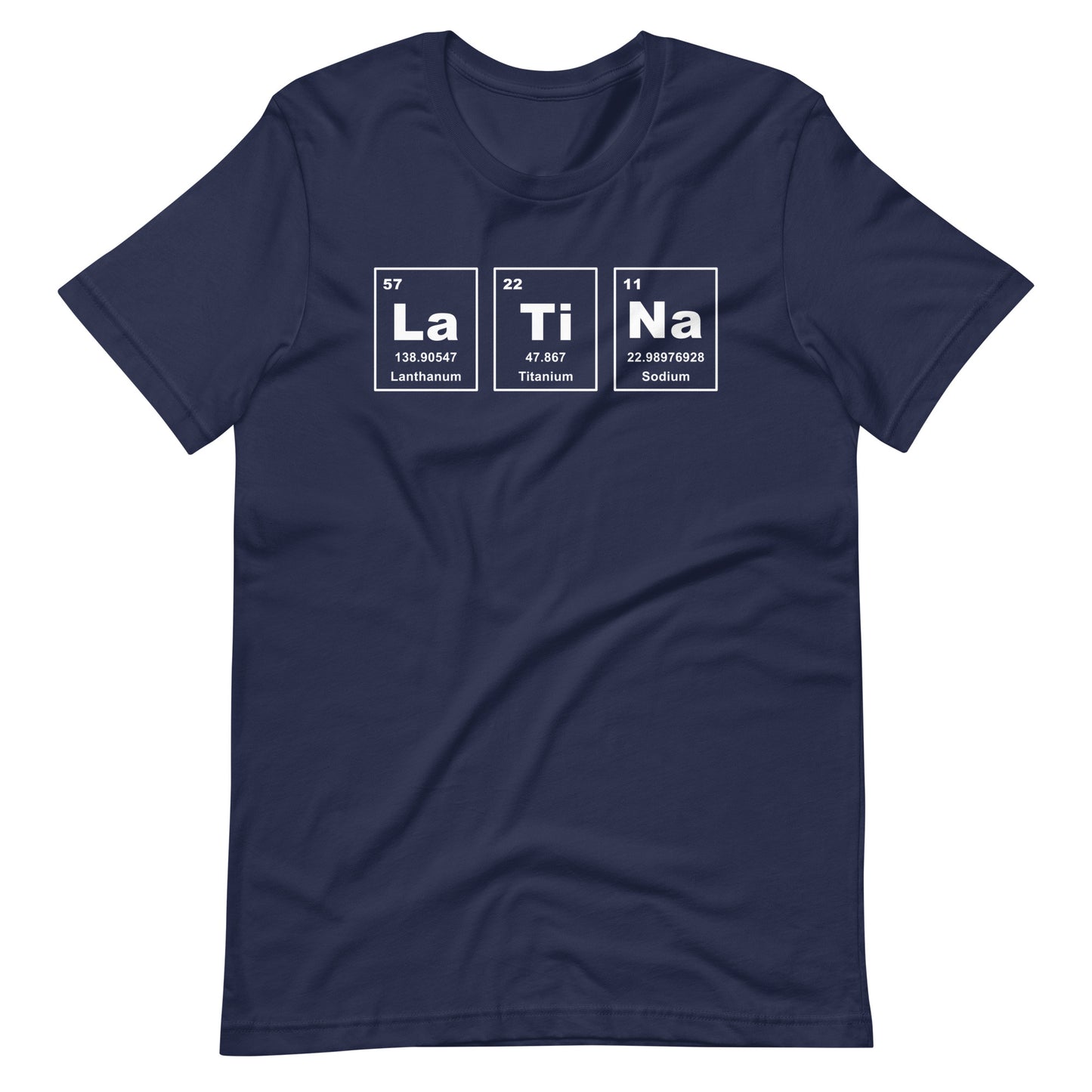 Latina Periodic Table Unisex t-shirt