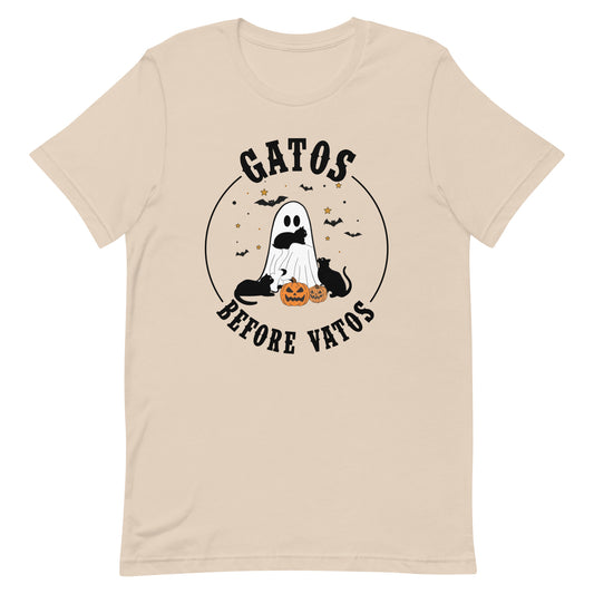 Gatos Before Vatos Halloween Unisex t-shirt