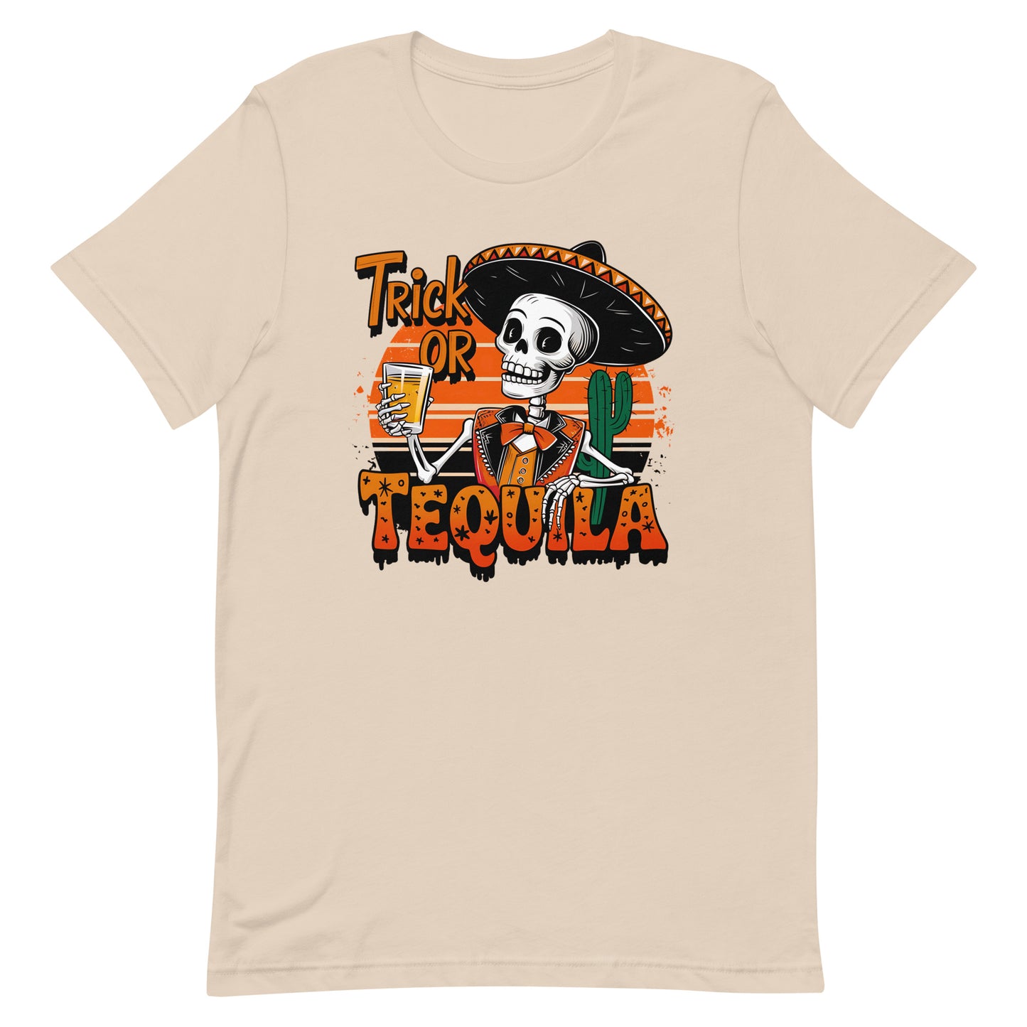 Trick or Tequila Halloween T-Shirt for Latinos