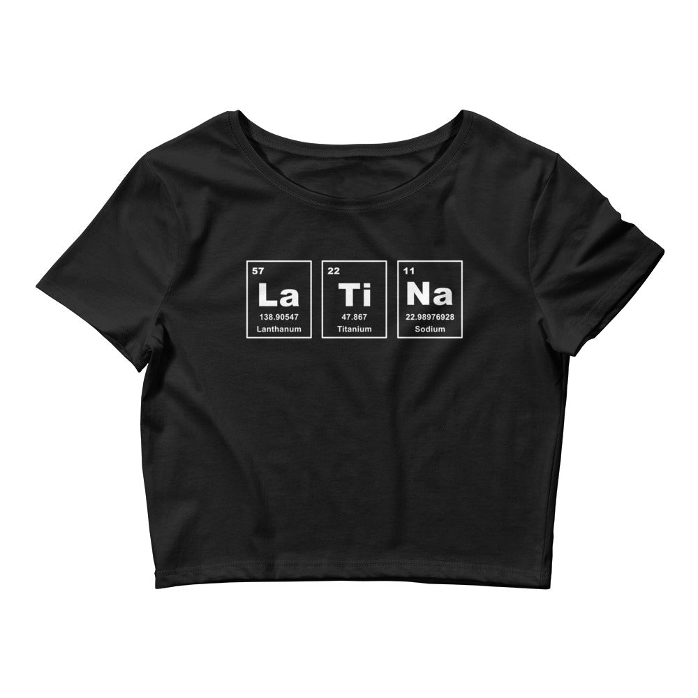 Latina Periodic Table Women’s Crop Tee