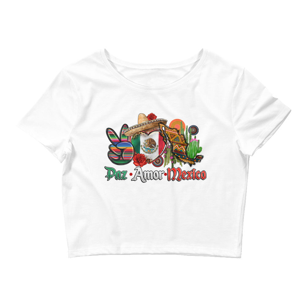 Paz Amor Mexico Women’s Crop Tee