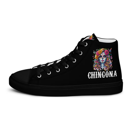 Chingona Catrina Women’s high top canvas shoes