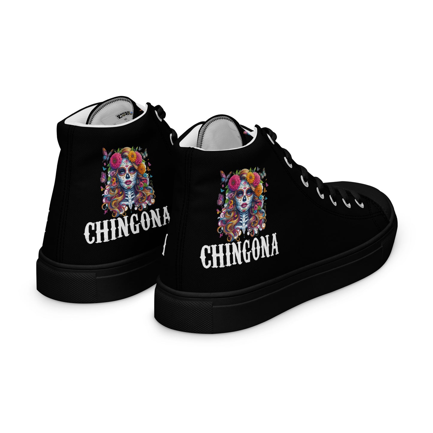 Chingona Catrina Women’s high top canvas shoes